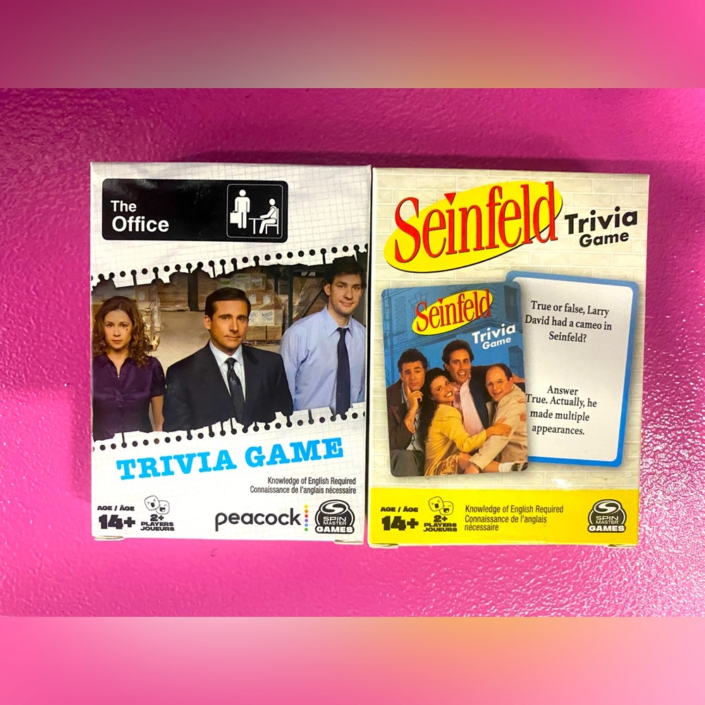 Trivia Game Card Decks Featuring Popular Tv Series ‘The Office’ & ‘Seinf…